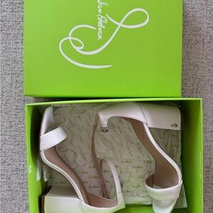 Sam Edelman White Leather Daniella Heels